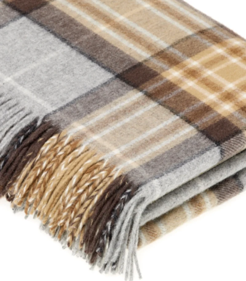 Plaid Laine Mérinos Écossais Mc Kellar - 140 X 185 cm