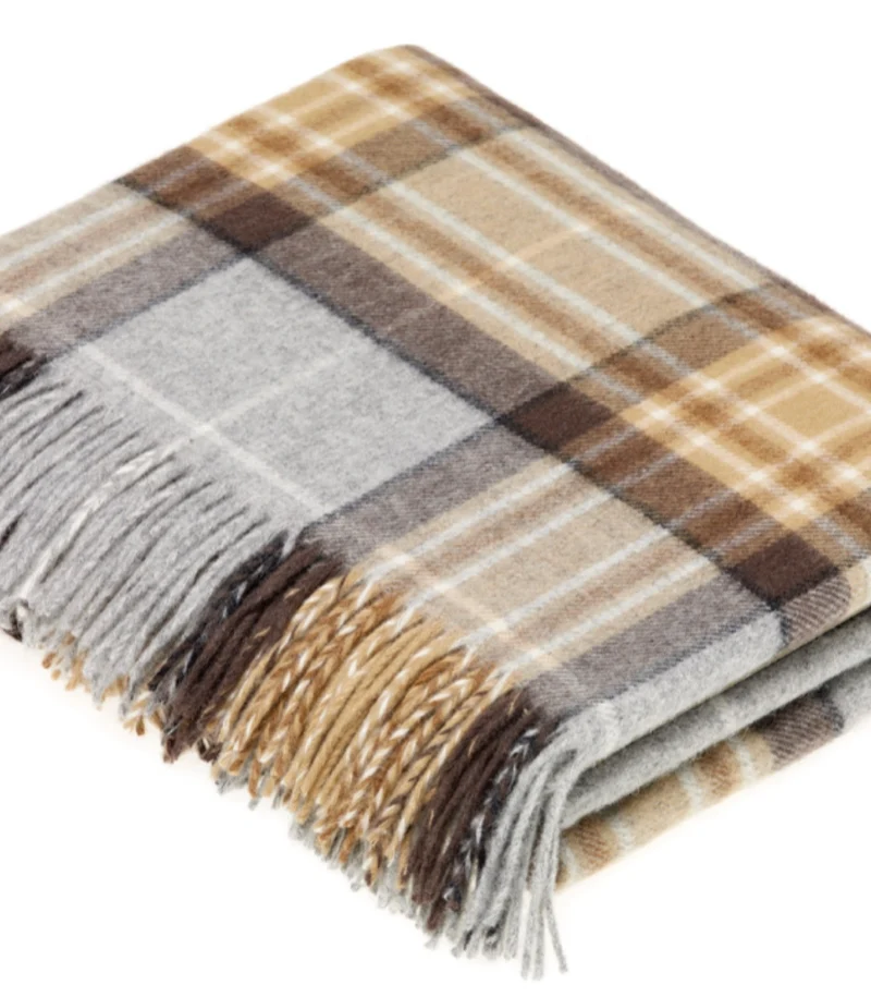 Plaid Laine Mérinos Écossais Mc Kellar - 140 X 185 cm