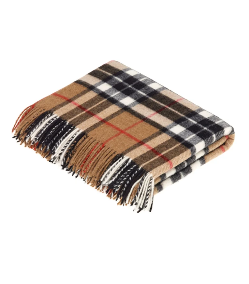Plaid Mérinos Écossais Camel Thomson