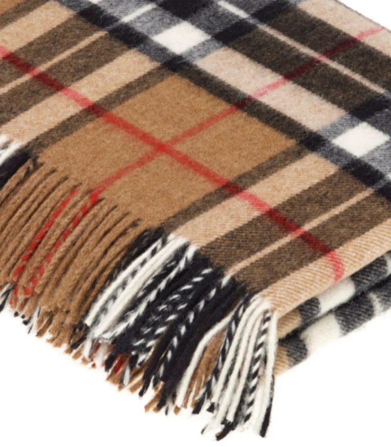 Plaid Mérinos Écossais Camel Thomson
