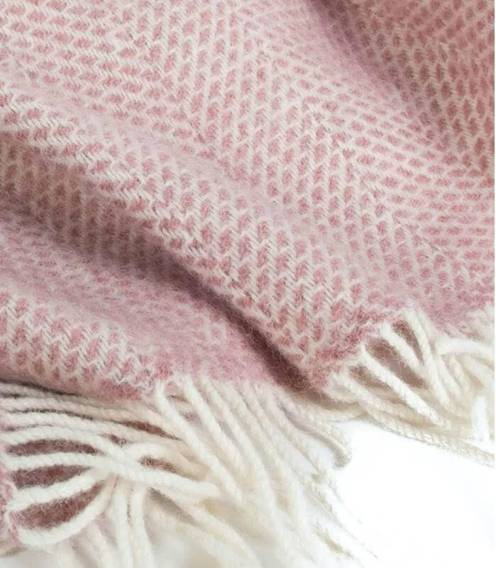 Plaid Laine Beehive Rose 150 X 183 cm