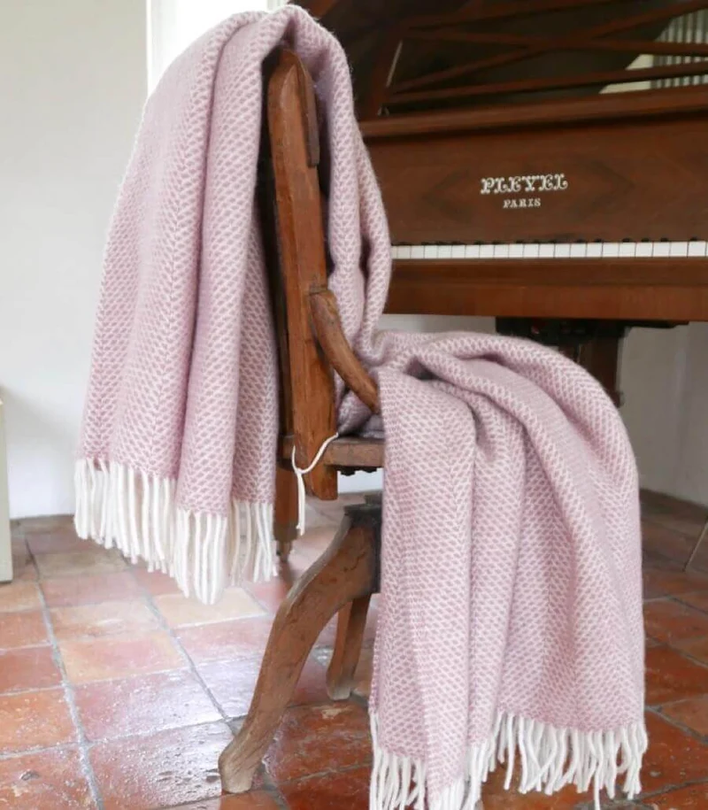 Plaid Laine Beehive Rose 150 X 183 cm
