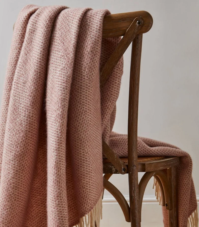 Plaid Laine Beehive Rose 150 X 183 cm