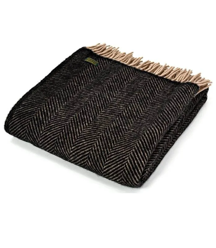 Plaid Laine Chevrons Vintage 150 X 183 cm