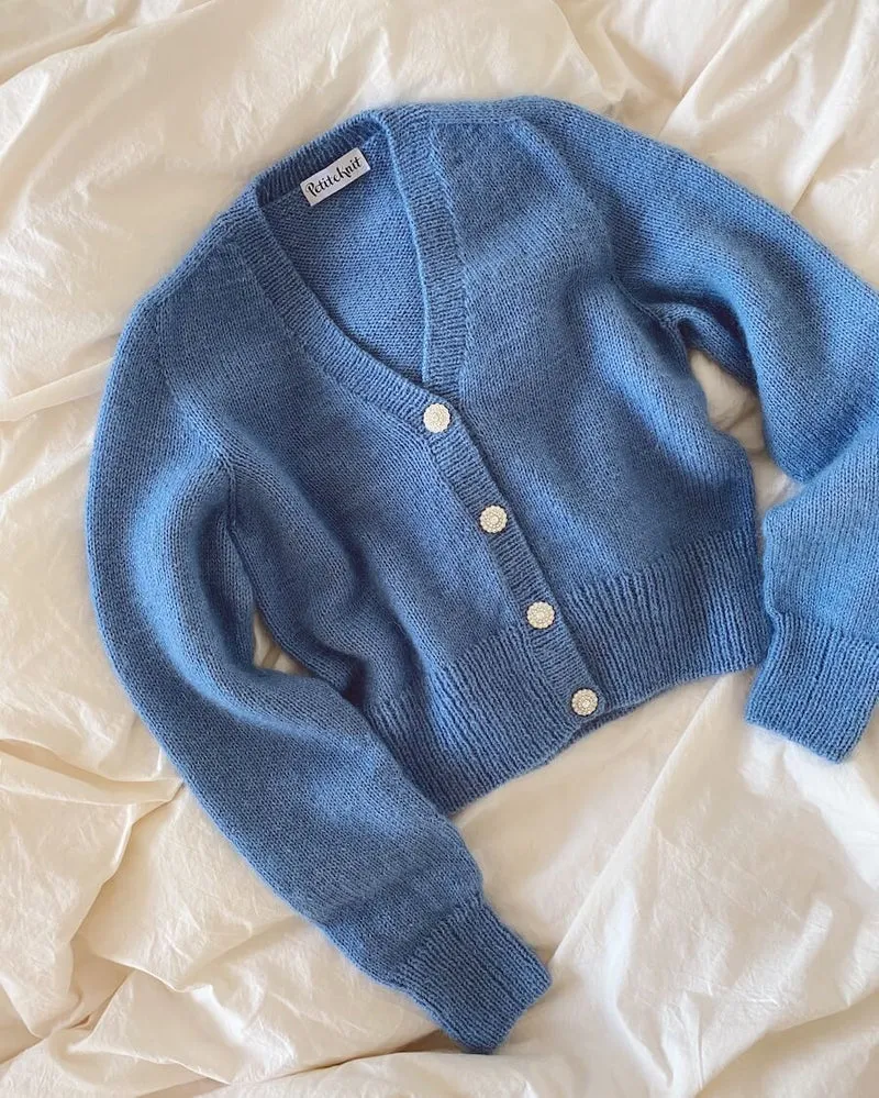 Boutons Bling (April Cardigan) - Petite Knit