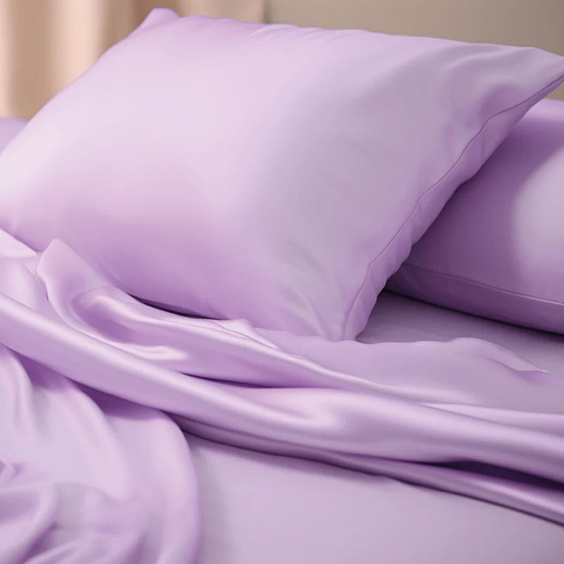 Taie d'oreiller en soie - Nuit de soie Violet - 63 x 63 cm