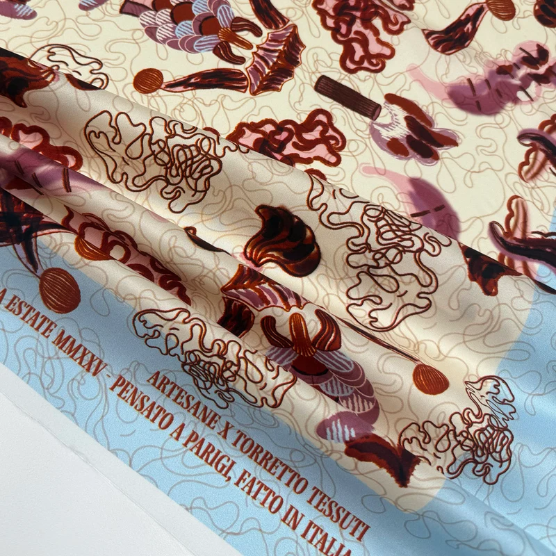 Carré Twill Exclusif, Soie - Camogli
