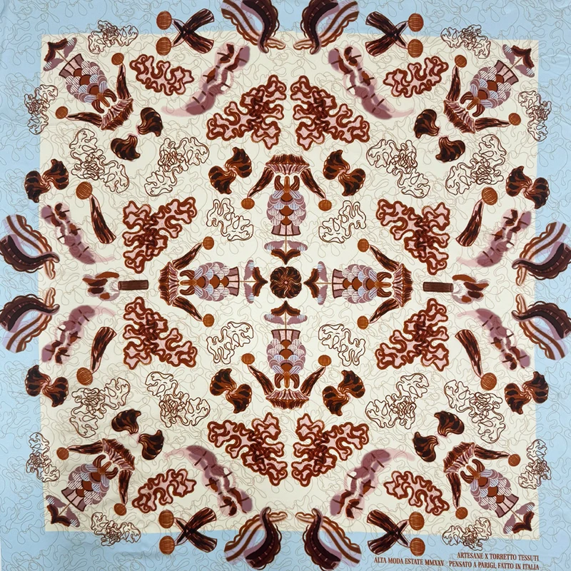 Carré Twill Exclusif, Soie - Camogli