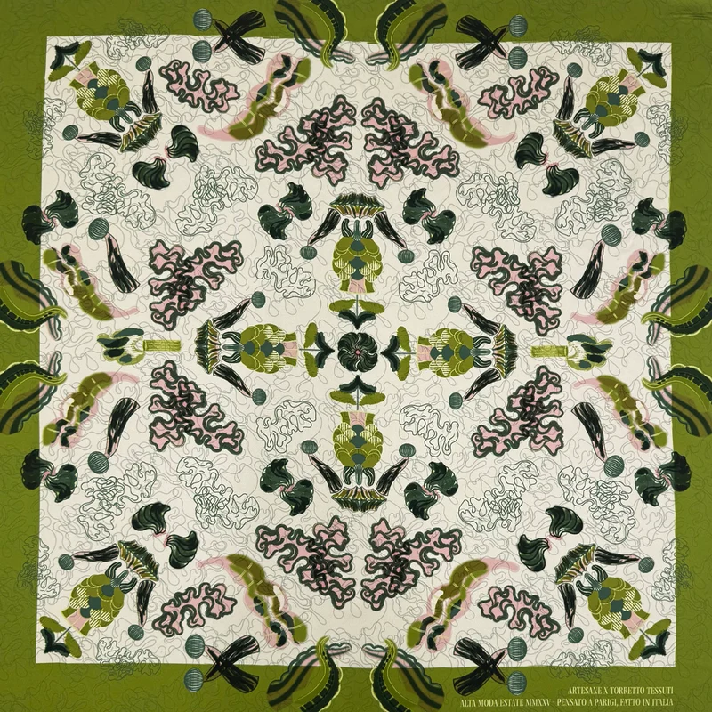 Carré Twill Exclusif, Soie - Camogli
