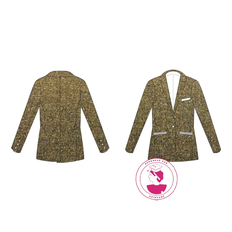 Kit Couture CAP Tailleur, Tweed Laine - Veste Traditionnelle