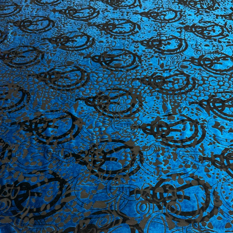 Tissu Velours Dévoré Stretch - Vola
