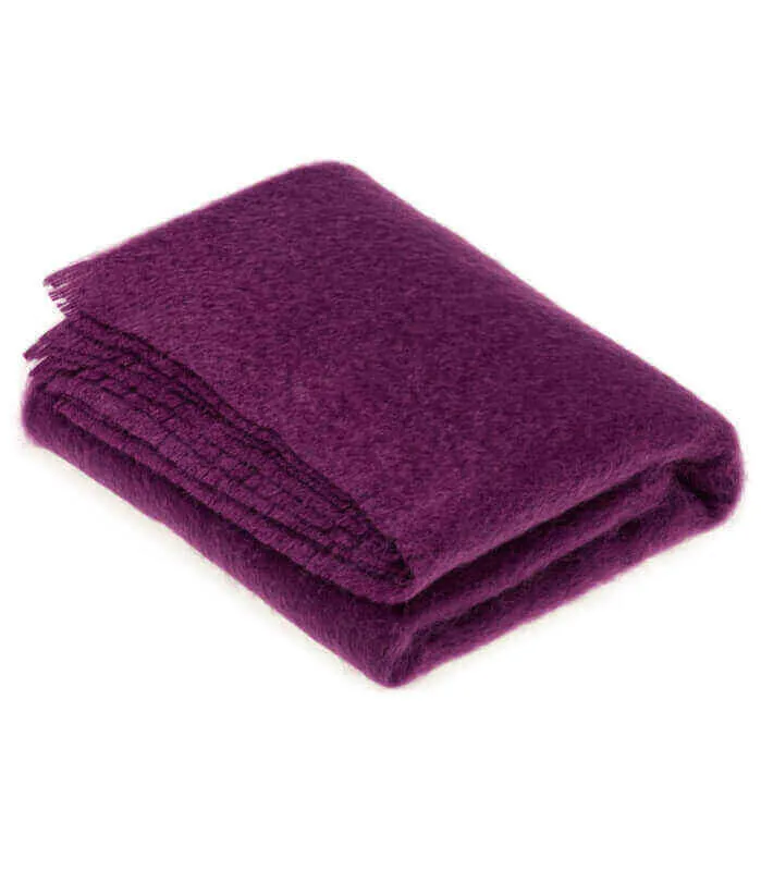 Plaid Mohair Violet Luxe 140 X 180 cm
