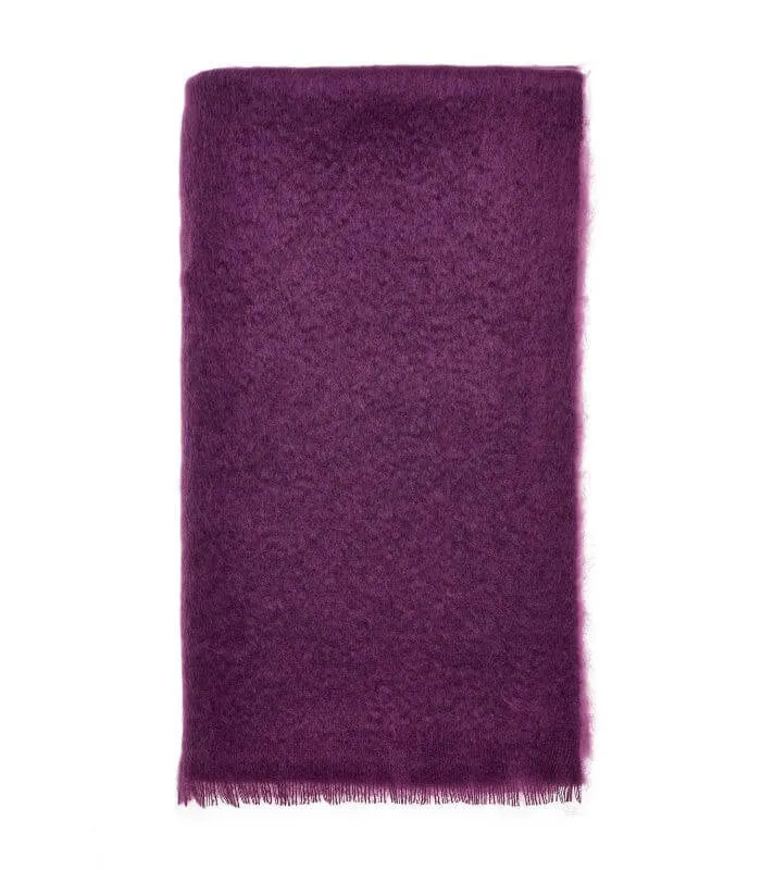 Plaid Mohair Violet Luxe 140 X 180 cm