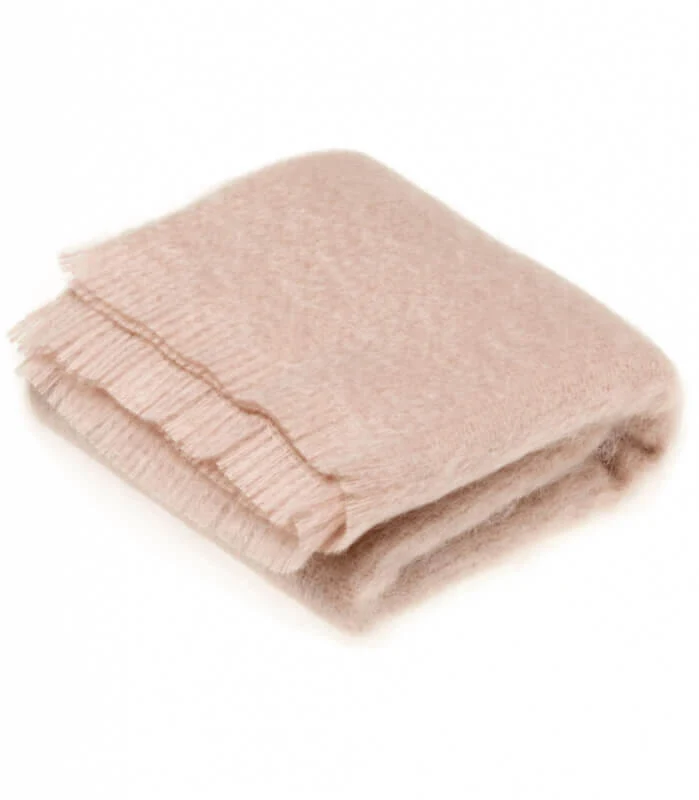 Plaid Mohair Beige Luxe 140 X 180 cm