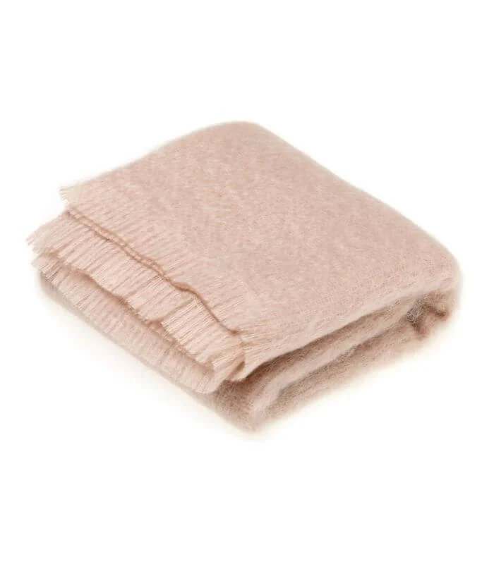 Plaid Mohair Beige Luxe 140 X 180 cm