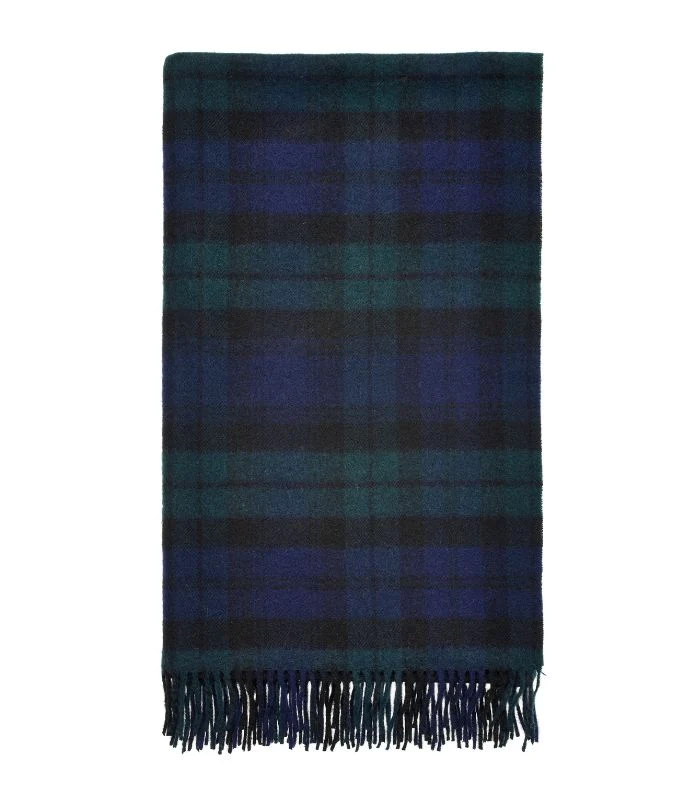 Plaid Écossais Laine Mérinos Black Watch 140 X 185 cm