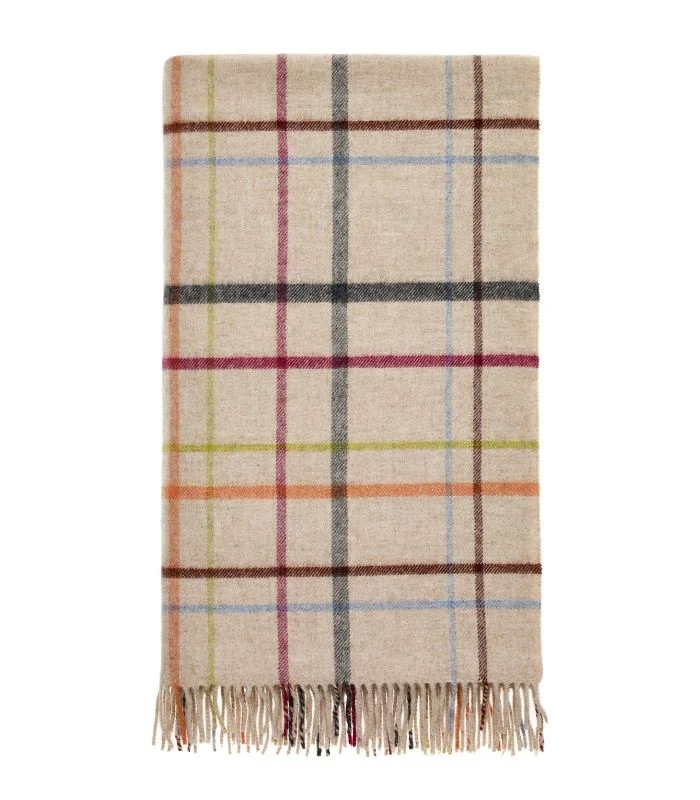 Plaid Laine Mérinos Color Code Beige 140 X 185 cm