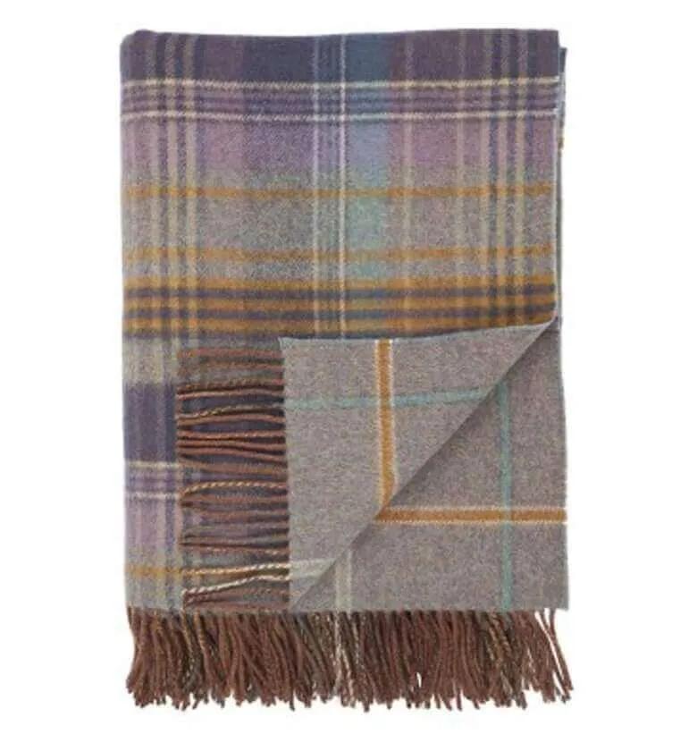 Plaid Laine Écossais Scottish Heritage Luxe Bleu 140 X 190 cm