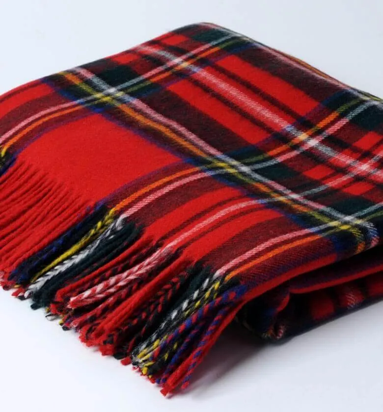 Plaid Écossais Rouge Royal Stewart 140 X 185cm