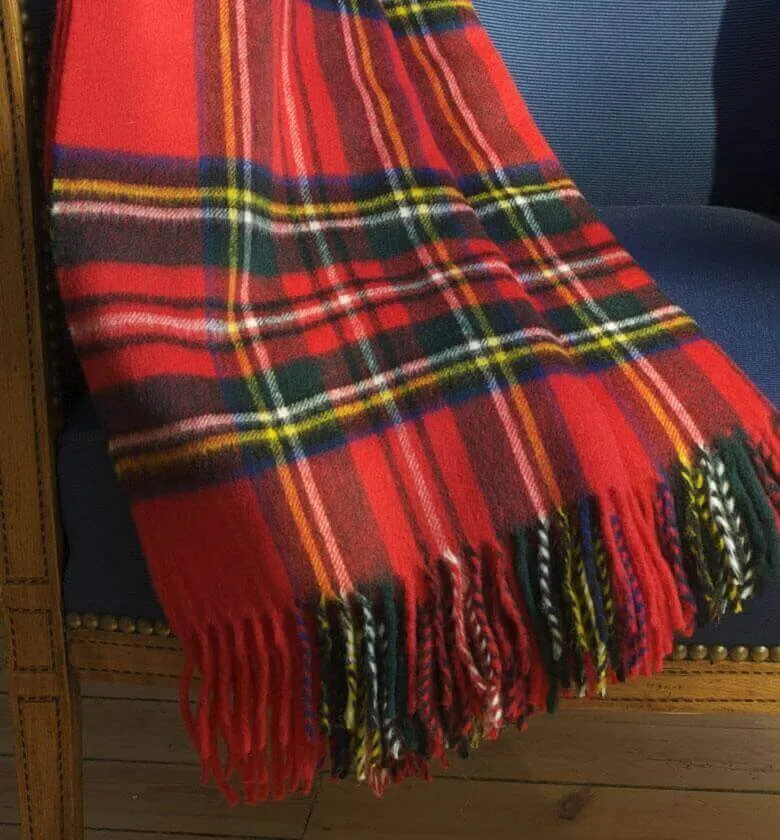 Plaid Écossais Rouge Royal Stewart 140 X 185cm