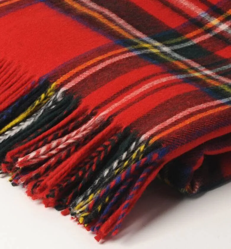 Plaid Écossais Rouge Royal Stewart 140 X 185cm