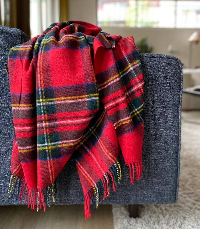 Plaid Écossais Rouge Royal Stewart 140 X 185cm