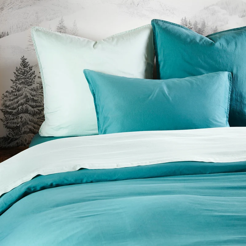 Taie d'oreiller unie - Satin Lavé 110 fils/cm²