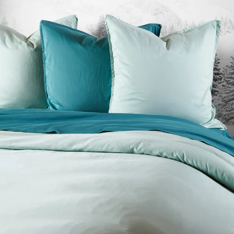 Taie d'oreiller unie - Satin Lavé 110 fils/cm²