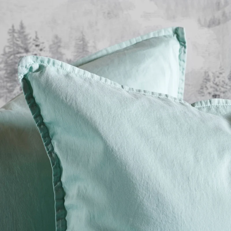 Taie d'oreiller unie - Satin Lavé 110 fils/cm²