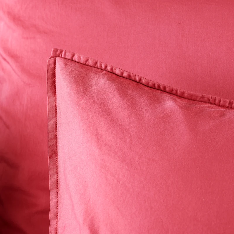 Taie d'oreiller unie - Satin Lavé 110 fils/cm²