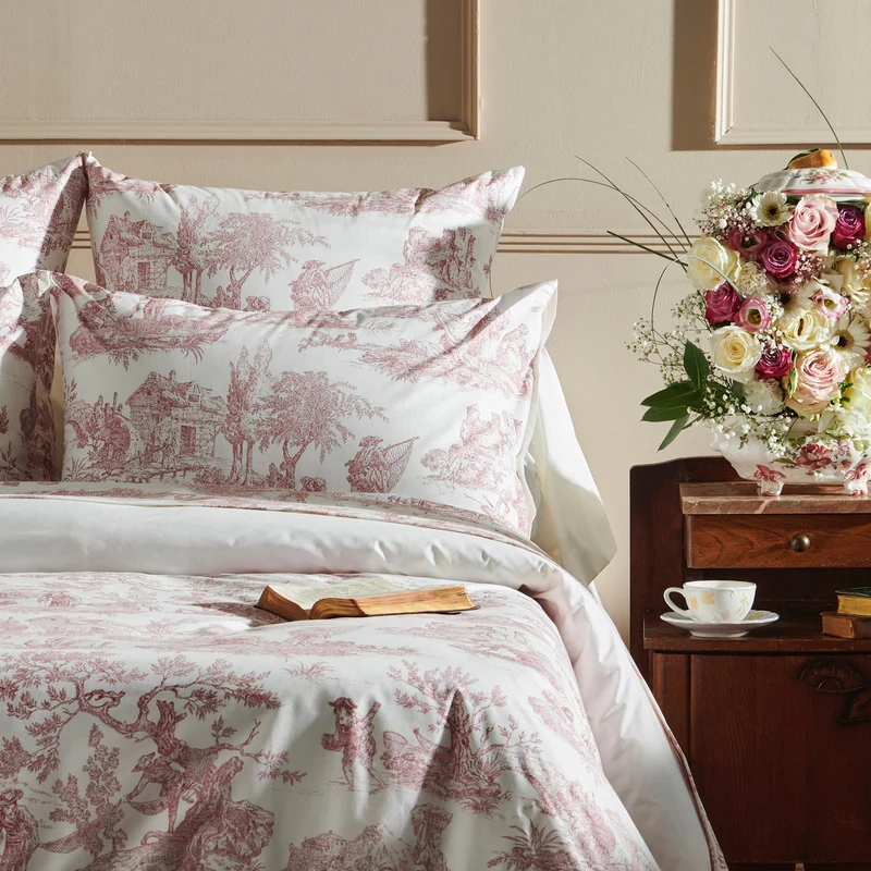 Taie d'oreiller Tendresse - Percale de coton 80 fils/cm
