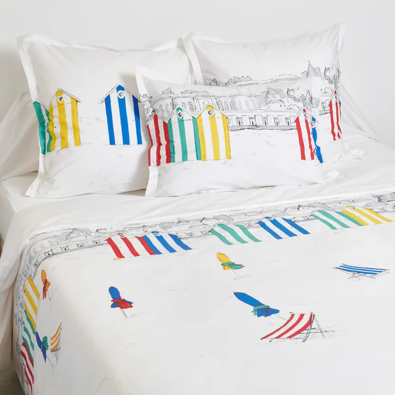 Taie de traversin Les Planches - Percale de coton