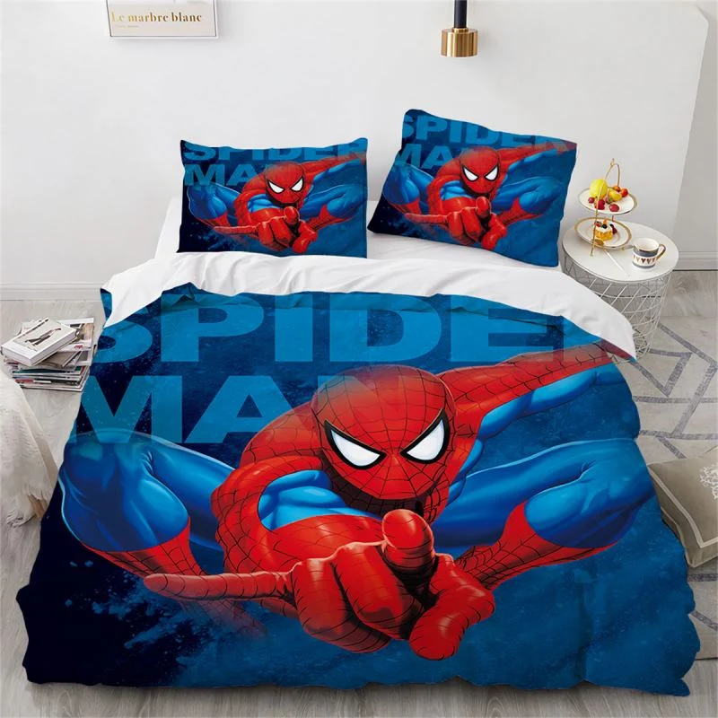 Housse de Couette et Deux Taies 3D Spider-man