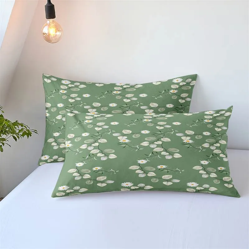 Housse de Couette et Deux Taies Floral 240 cm