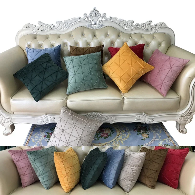 Coussin velours pour le salon
