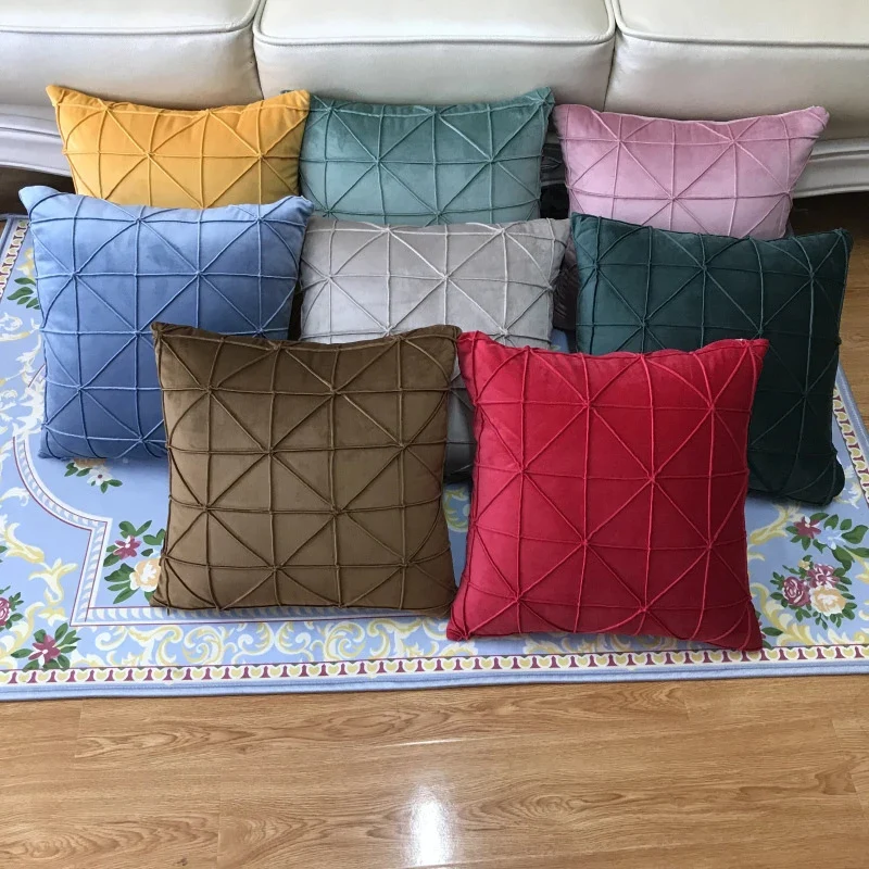 Coussin velours pour le salon