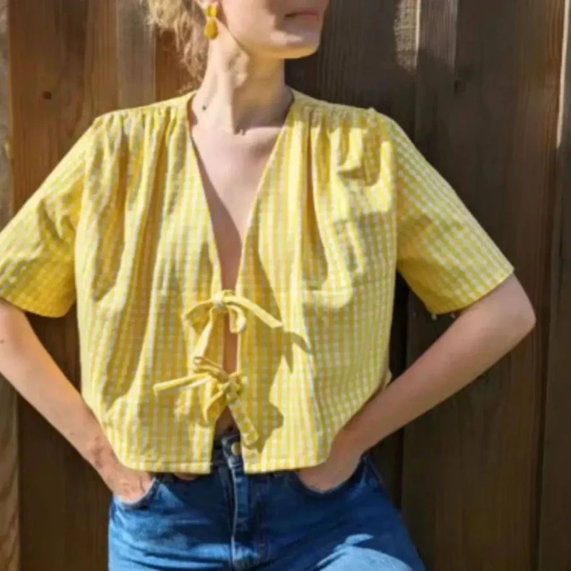 PATRON DE COUTURE PDF | Blouse Nouée Sacha | Maéli Paris | FRANÇAIS SEULEMENT