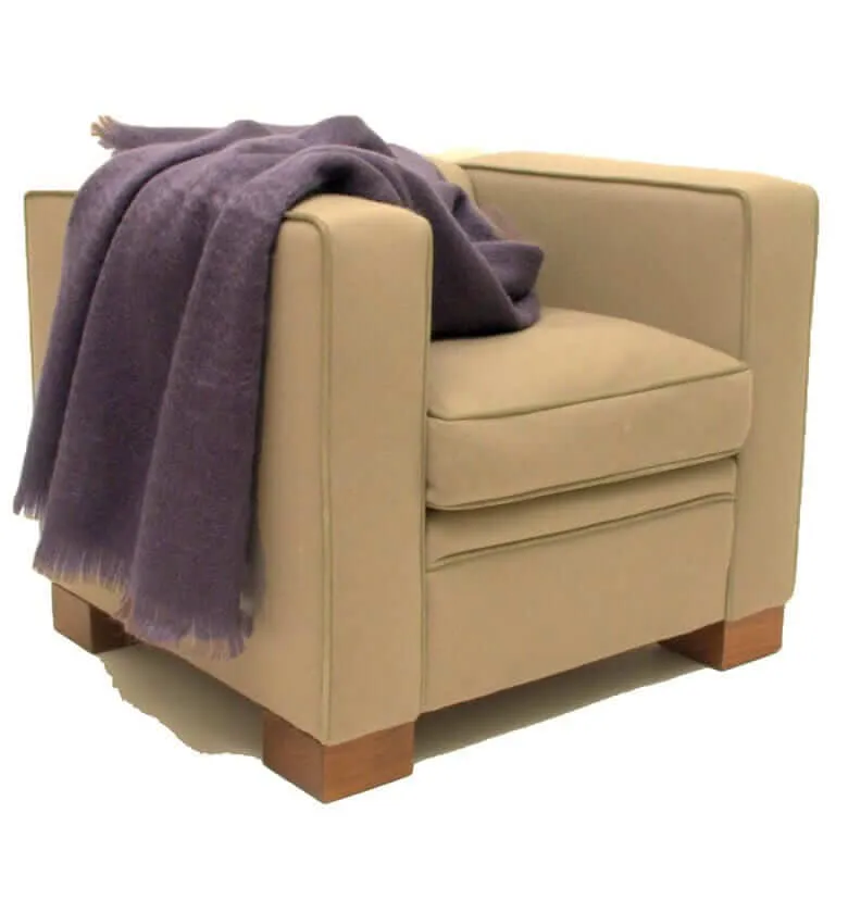 Plaid Mohair Prune Luxe 140 X 180 cm