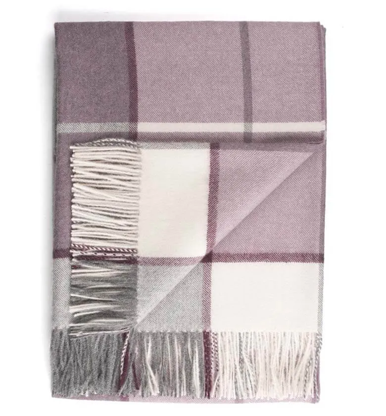 Plaid Laine Alpaga Luxe Hacienda Mauve