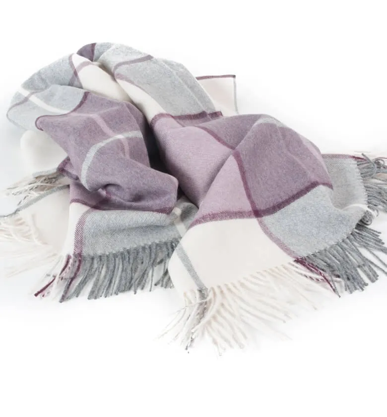 Plaid Laine Alpaga Luxe Hacienda Mauve