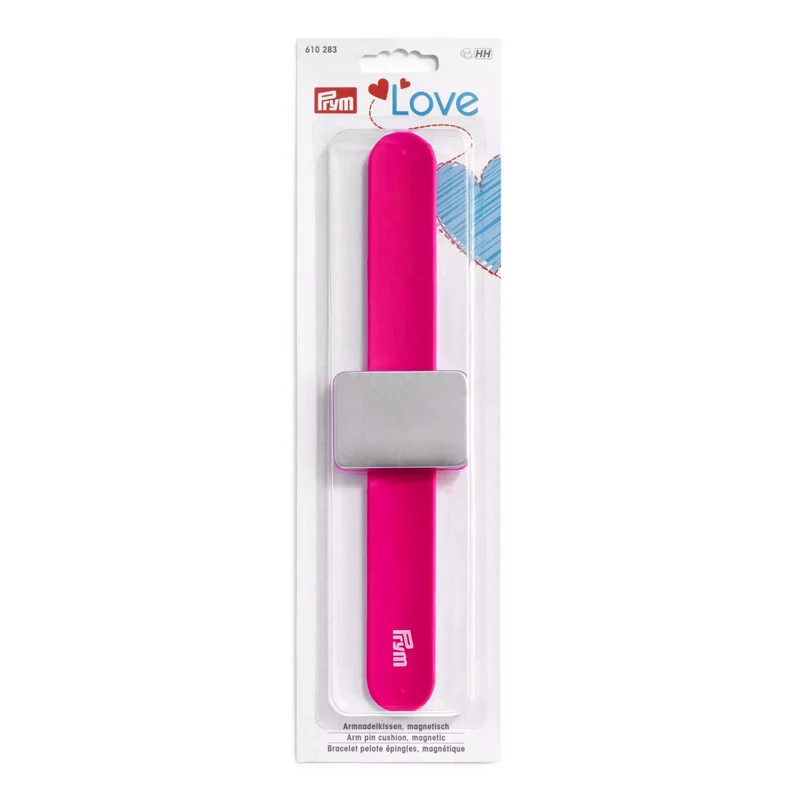 Coussin à épingles magnétique pour poignet Prym Love | Rose