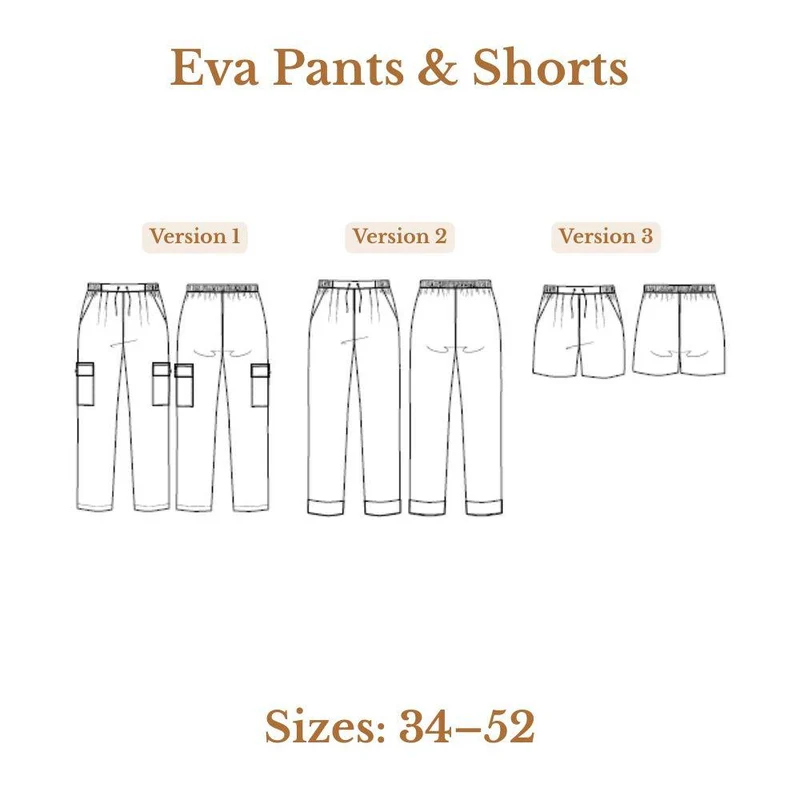 PATRON DE COUTURE PDF | Pantalon & Short Eva | Maéli Paris | FRANÇAIS SEULEMENT