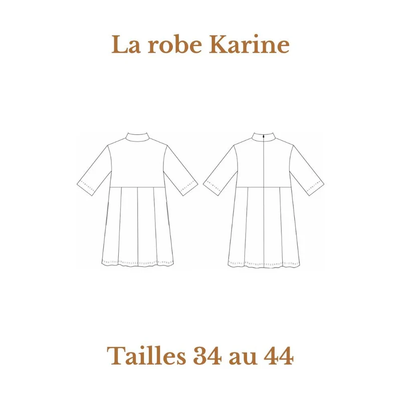 PATRON DE COUTURE PDF | Robe Karine | Cha’Coud | FRANÇAIS SEULEMENT