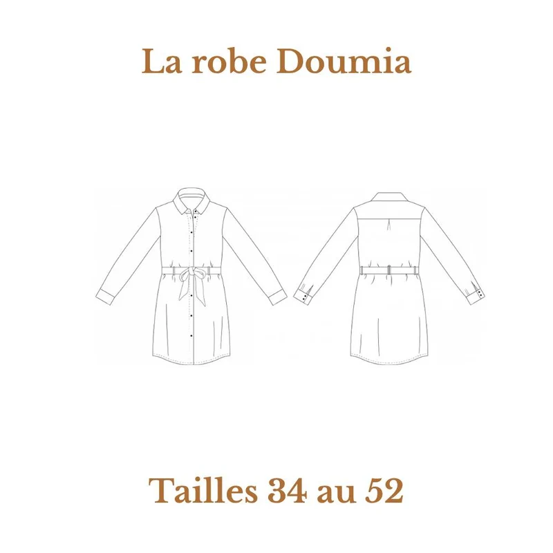 PATRON DE COUTURE PDF | Robe Doumia | Cha’Coud | FRANÇAIS SEULEMENT