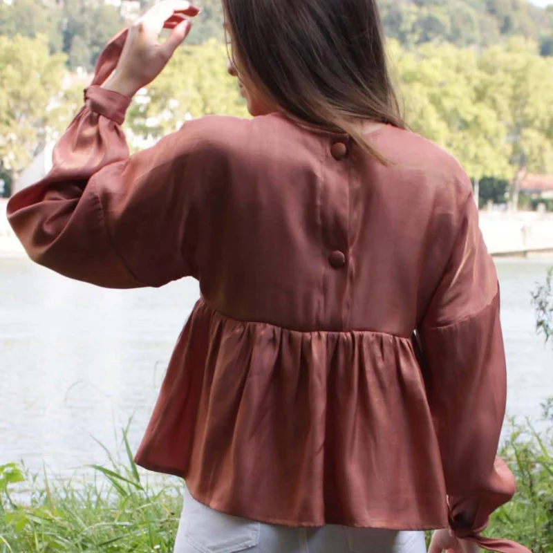 PATRON DE COUTURE PDF | Blouse Lehoïa | Cha’Coud | FRANÇAIS SEULEMENT