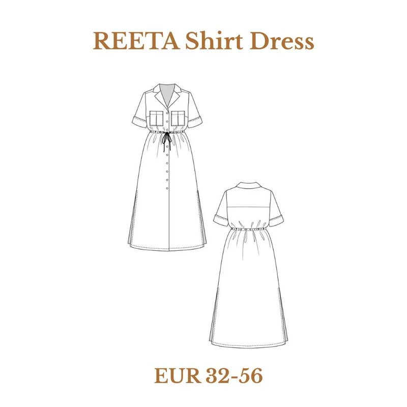 PATRON DE COUTURE PDF | Robe-chemise REETA | Named Clothing