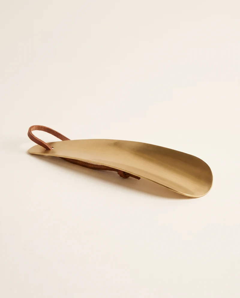 CHAUSSE PIED MÉTAL DORÉ MAT