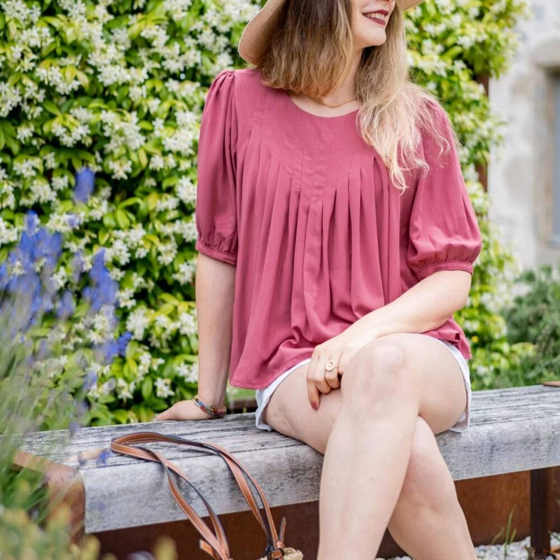 Patron de couture PDF | Blouse Roséa | Atelier Brizane | Fançais Seulement