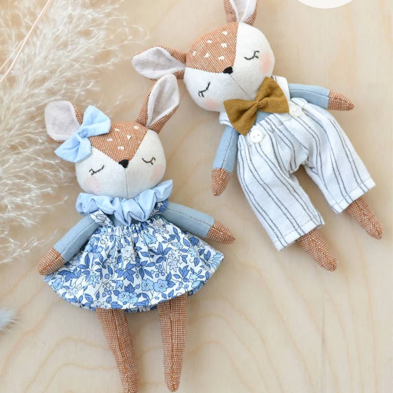 Patron de couture PDF | Mini poupée cerf | Mes Petites Lunes