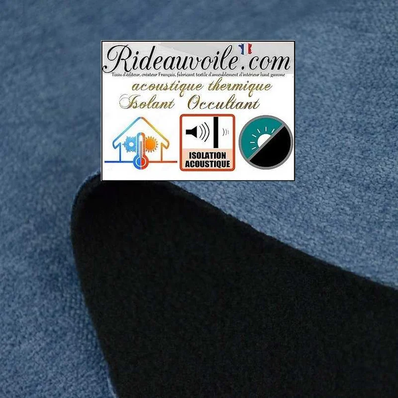 Tissu chenille isolant froid revers polaire Obscurcissant thermique Acoustique mètre